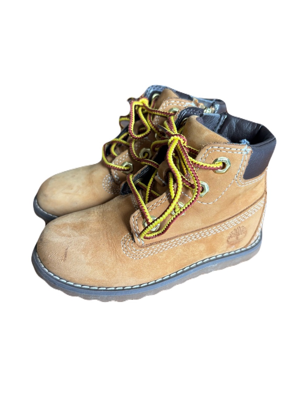 Timberland Toddler Tan Suede Lace-Up Boots